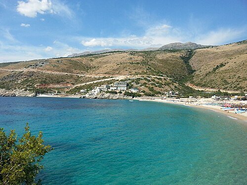 Jale beach, Albania โ sheltered turquoise cove on the Albanian Riviera