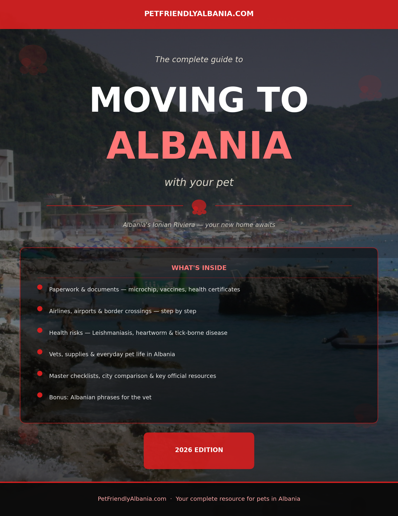 Moving to Albania with Your Pet — 2026 Edition Guide Cover